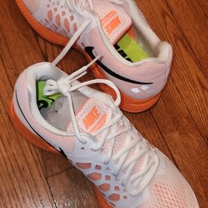 Nike White and Orange Sneakers